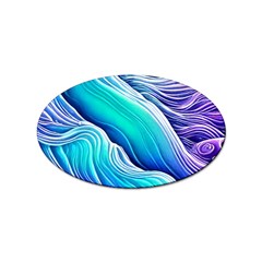 Ocean Waves In Pastel Tones Sticker Oval (100 Pack) by GardenOfOphir