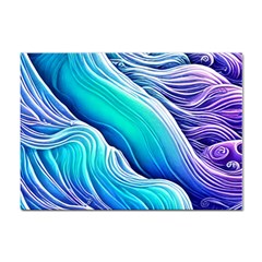 Ocean Waves In Pastel Tones Sticker A4 (100 Pack)