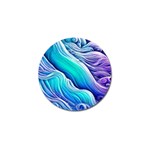 Ocean Waves In Pastel Tones Golf Ball Marker (4 pack) Front