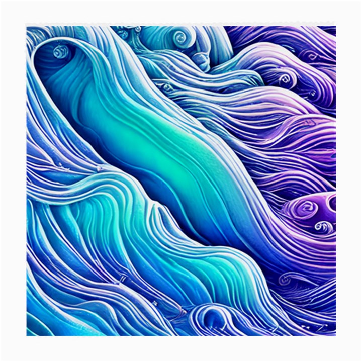 Ocean Waves In Pastel Tones Medium Glasses Cloth (2 Sides)