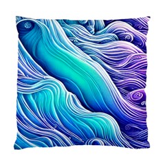 Ocean Waves In Pastel Tones Standard Cushion Case (one Side)