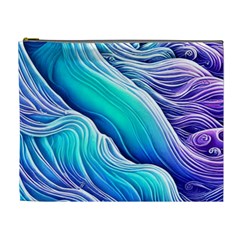 Ocean Waves In Pastel Tones Cosmetic Bag (xl) by GardenOfOphir