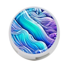 Ocean Waves In Pastel Tones 4-port Usb Hub (one Side) by GardenOfOphir