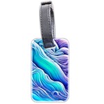 Ocean Waves In Pastel Tones Luggage Tag (two sides) Front