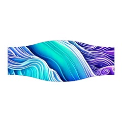 Ocean Waves In Pastel Tones Stretchable Headband by GardenOfOphir