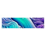 Ocean Waves In Pastel Tones Banner and Sign 4  x 1  Front