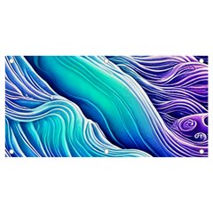 Ocean Waves In Pastel Tones Banner And Sign 4  X 2  by GardenOfOphir