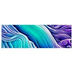 Ocean Waves In Pastel Tones Banner and Sign 12  x 4  Front