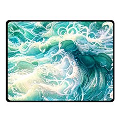 The Endless Sea One Side Fleece Blanket (small) by GardenOfOphir