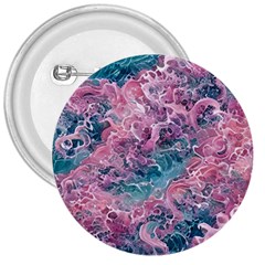 Ocean Waves In Pink Ii 3  Buttons by GardenOfOphir