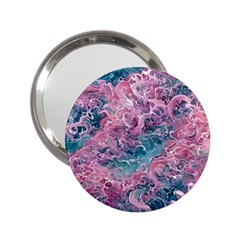 Ocean Waves In Pink Ii 2 25  Handbag Mirrors by GardenOfOphir