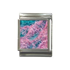 Ocean Waves In Pink Ii Italian Charm (13mm)