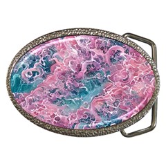 Ocean Waves In Pink Ii Belt Buckles by GardenOfOphir