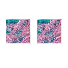 Ocean Waves In Pink Ii Cufflinks (square) by GardenOfOphir