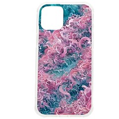 Ocean Waves In Pink Ii Iphone 12 Pro Max Tpu Uv Print Case by GardenOfOphir