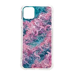 Ocean Waves In Pink Ii Iphone 11 Pro Max 6 5 Inch Tpu Uv Print Case by GardenOfOphir