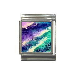 Pastel Hues Ocean Waves Italian Charm (13mm)