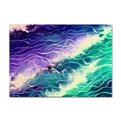 Pastel Hues Ocean Waves Sticker A4 (10 Pack) by GardenOfOphir