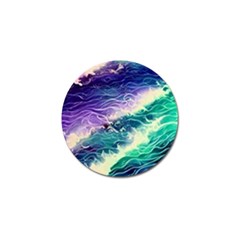 Pastel Hues Ocean Waves Golf Ball Marker (4 Pack) by GardenOfOphir