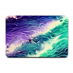 Pastel Hues Ocean Waves Small Doormat by GardenOfOphir