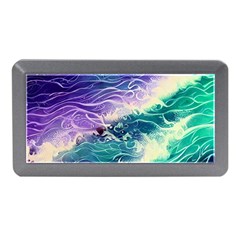 Pastel Hues Ocean Waves Memory Card Reader (mini) by GardenOfOphir