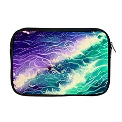 Pastel Hues Ocean Waves Apple Macbook Pro 17  Zipper Case by GardenOfOphir