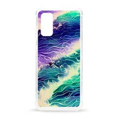 Pastel Hues Ocean Waves Samsung Galaxy S20 6 2 Inch Tpu Uv Case