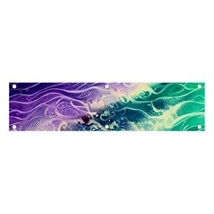 Pastel Hues Ocean Waves Banner And Sign 4  X 1  by GardenOfOphir