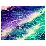 Pastel Hues Ocean Waves One Side Premium Plush Fleece Blanket (Medium) 60 x50  Blanket Front