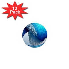 The Power Of The Ocean 1  Mini Buttons (10 Pack)  by GardenOfOphir