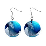 The Power Of The Ocean Mini Button Earrings Front