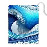 The Power Of The Ocean Drawstring Pouch (5XL) Front