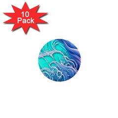 The Beauty Of Waves 1  Mini Buttons (10 Pack)  by GardenOfOphir