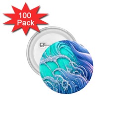 The Beauty Of Waves 1 75  Buttons (100 Pack)  by GardenOfOphir