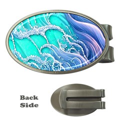 The Beauty Of Waves Money Clips (oval)  by GardenOfOphir