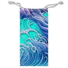 The Beauty Of Waves Jewelry Bag by GardenOfOphir