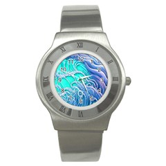 The Beauty Of Waves Stainless Steel Watch by GardenOfOphir