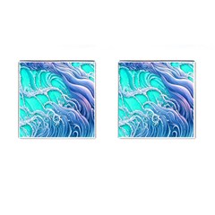 The Beauty Of Waves Cufflinks (square) by GardenOfOphir