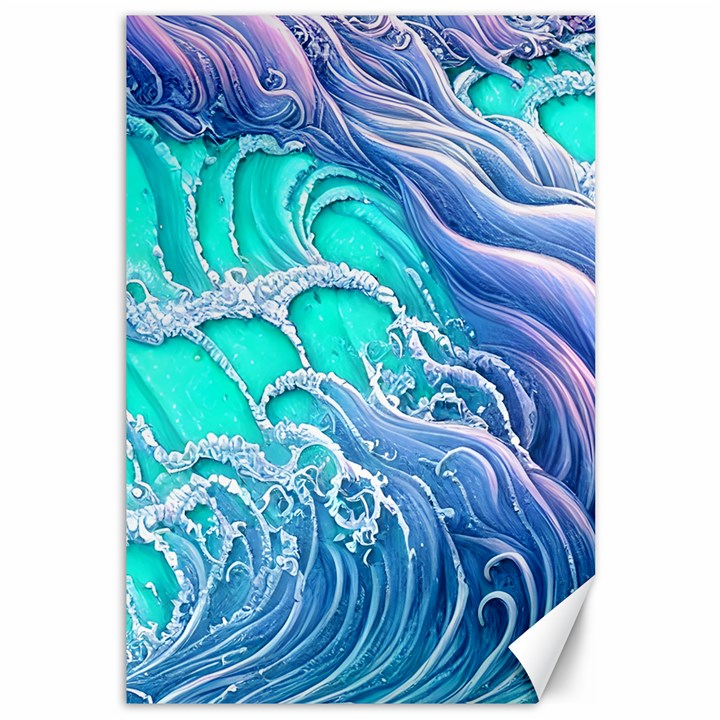 The Beauty Of Waves Canvas 12  x 18 