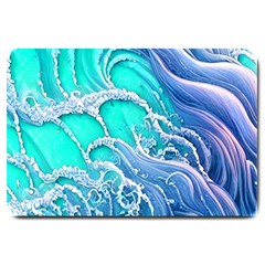 The Beauty Of Waves Large Doormat by GardenOfOphir