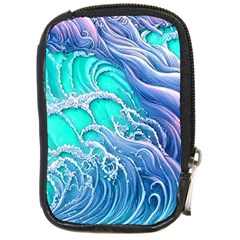 The Beauty Of Waves Compact Camera Leather Case by GardenOfOphir