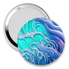 The Beauty Of Waves 3  Handbag Mirrors by GardenOfOphir