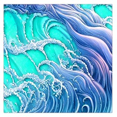 The Beauty Of Waves Square Satin Scarf (36  X 36 ) by GardenOfOphir