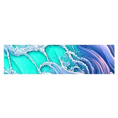 The Beauty Of Waves Oblong Satin Scarf (16  X 60 ) by GardenOfOphir