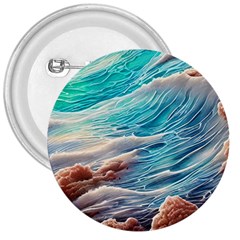 Waves Of The Ocean 3  Buttons by GardenOfOphir