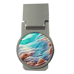 Waves Of The Ocean Money Clips (round)  by GardenOfOphir