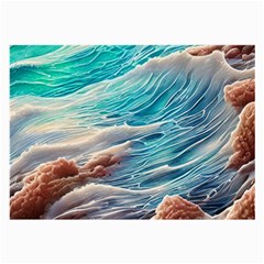 Waves Of The Ocean Large Glasses Cloth by GardenOfOphir