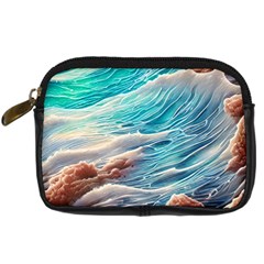 Waves Of The Ocean Digital Camera Leather Case