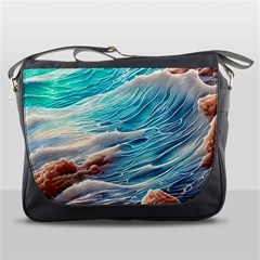 Waves Of The Ocean Messenger Bag by GardenOfOphir