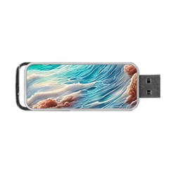 Waves Of The Ocean Portable Usb Flash (one Side) by GardenOfOphir